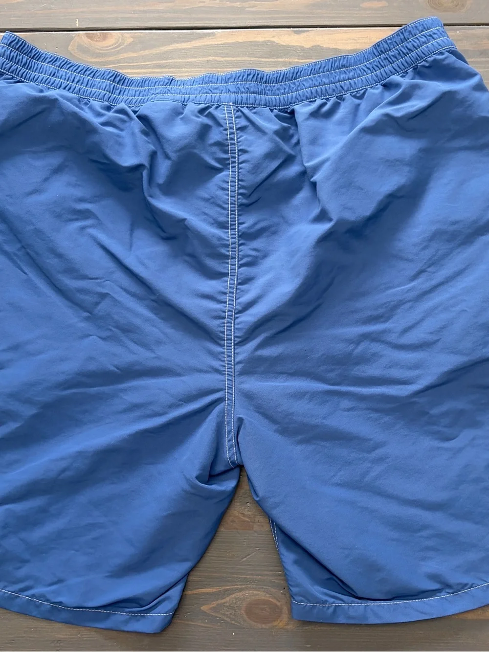 Polo by Ralph Lauren Navy Swim Trunks with Yellow Logo